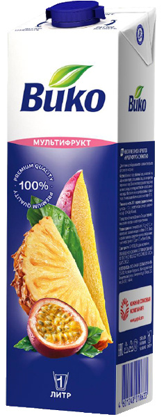 Сок мультифруктовый 1л. Вико 1/6