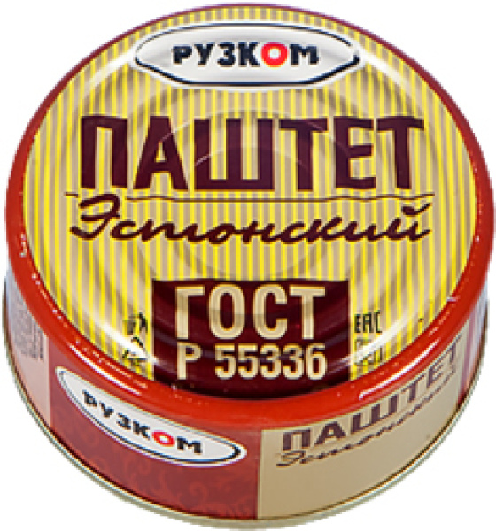 Паштет Эстонский литография Рузком 117г 1/24 Easy Open ГОСТ