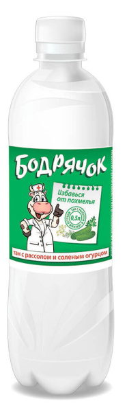 Напиток кисломолочный Тан "Бодрячок" 0,1% млж. 0,5л ПЭТ 1/12