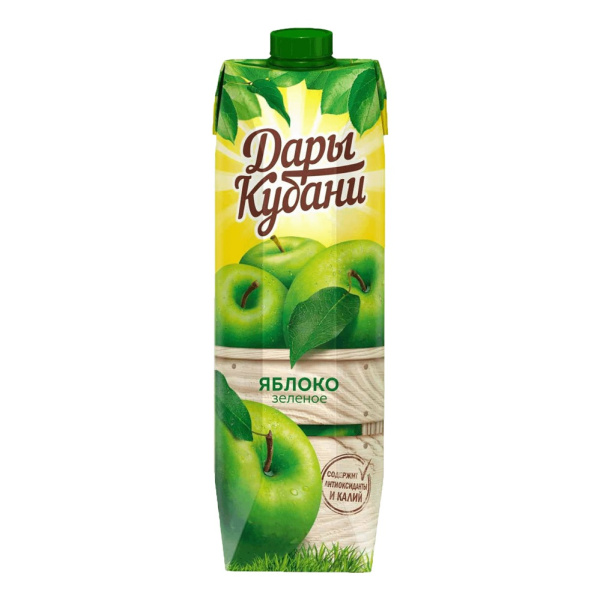 Нектар яблочный осветленный 0,95л. Дары Кубани Ultra Edge 1/6