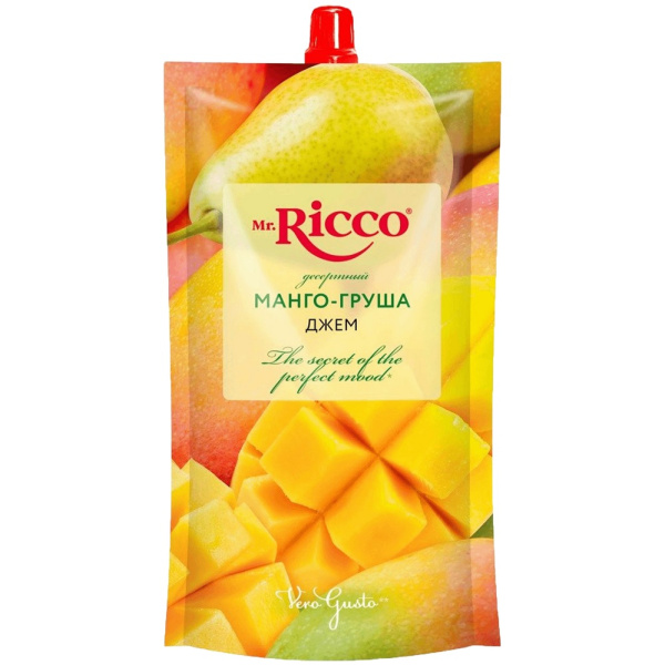 Джем десертный Манго - Груша ТМ MR Ricco д/п 300г 1/16