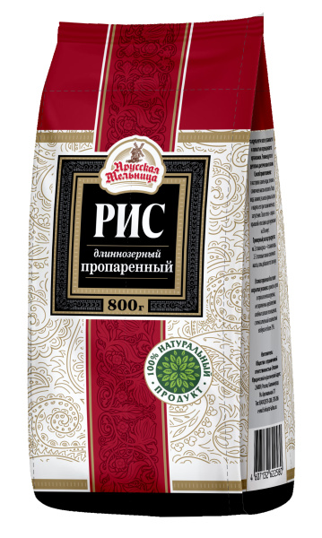 Рис пропаренный Прусская Мельница 800г 1/12