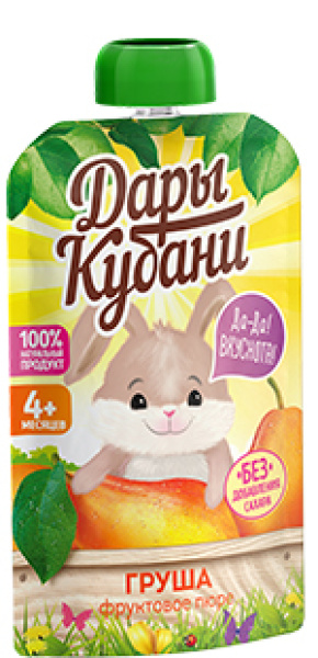 Пюре фруктовое из груш 90 гр.ДК 1/12