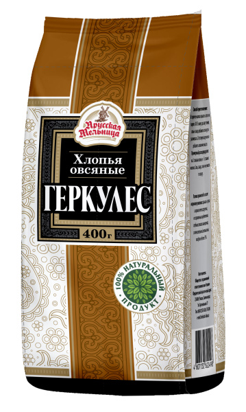 Хлопья овсяные геркулес Прусская Мельница 400г 1/12