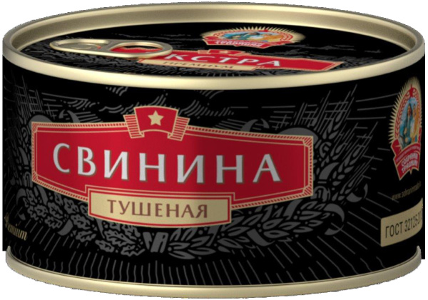 Свинина Экстра ПРЕМИУМ В/С ГОСТ КТК 325г 1/24 ключ