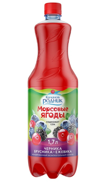 С/С напиток чер/брус/ежевика Морсовые ягоды Калинов 1,7 л. 1/6