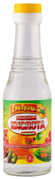 Кислота уксусная 70% ПЭТ 0,18л 1/35