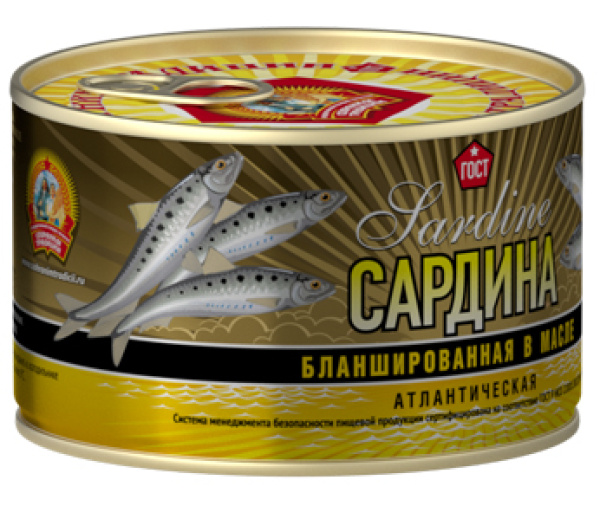 Сардина атл. бланшир. в масле КТК 240 гр 1/24