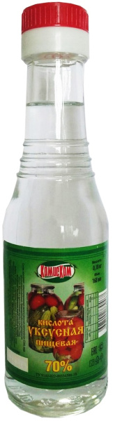 Кислота уксусная 70% ст. 0,18л 1/35