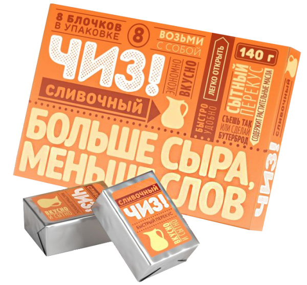 Блочек Сливочный ЧИЗ мдж. 50% 140г