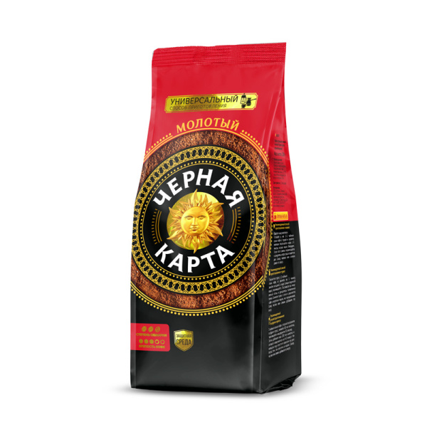 Кофе молотый Черная Карта, пакет, 250г (*12)