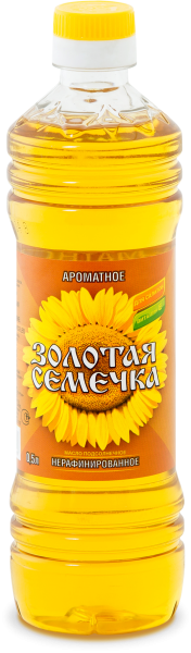 Масло подсолнечное нерафинированное Золотая Семечка 0,5л 1/24