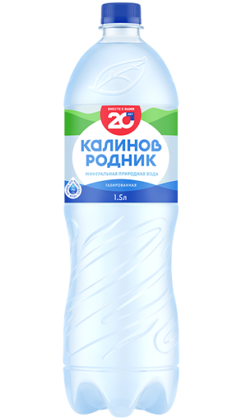 Вода пит. Калинов Родник 1,5 л газ ПЭТ 1/6