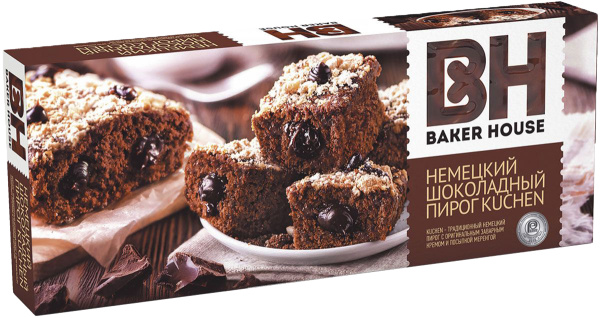 Пирог немецкий шоколадный KUCHEN 350гр 1/8
