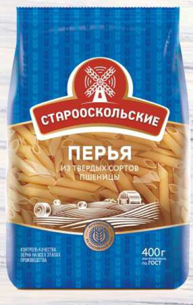 Макароны Перья гр А 400гр 1/16