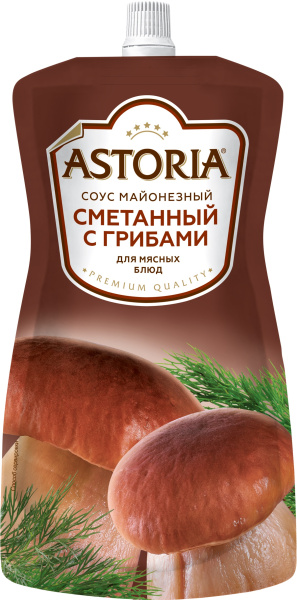 Соус "Сметанный с грибами" ДПД 233г ТМ Астория 1/10