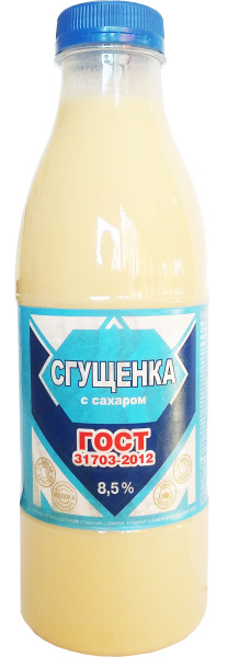 Сгущенка с сахаром СЗМЖ 1020г пэт 1/9