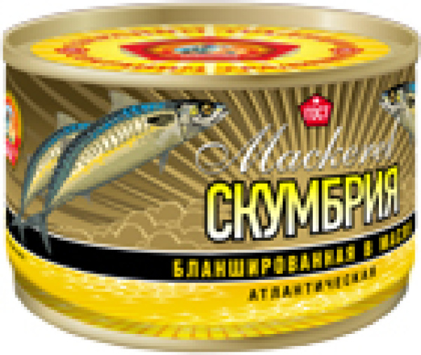 Скумбрия атл. бланшир. в масле КТК 240 гр 1/24